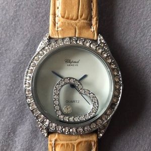 Chopard Geneve Floating heart diamond watch